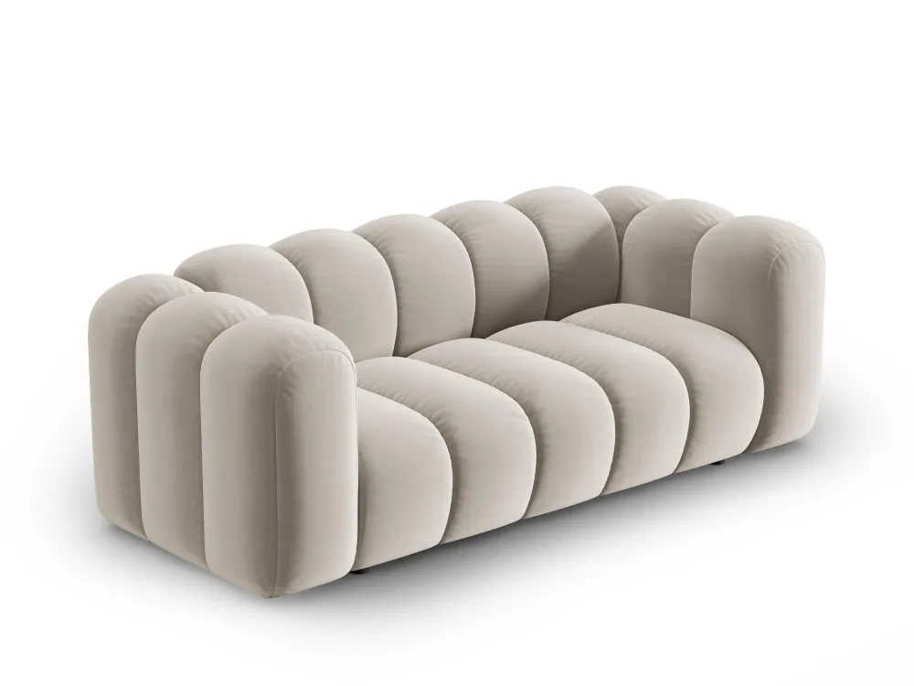 Sofa sametová 2-osobová LUPINE béžová