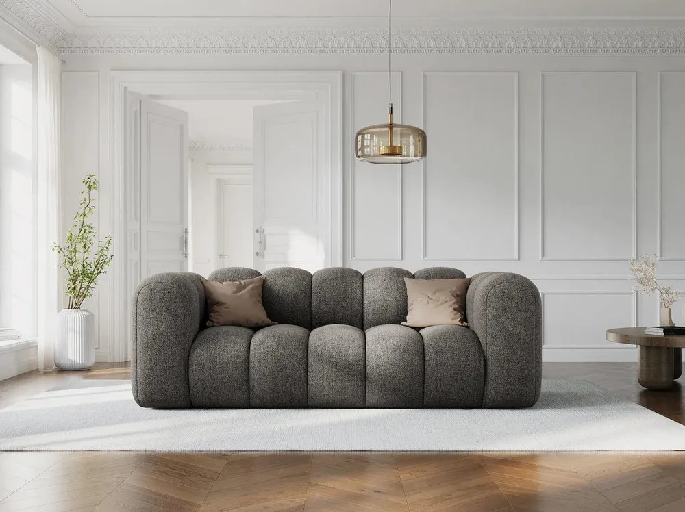 Sofa sametová 2-osobová LUPINE béžová