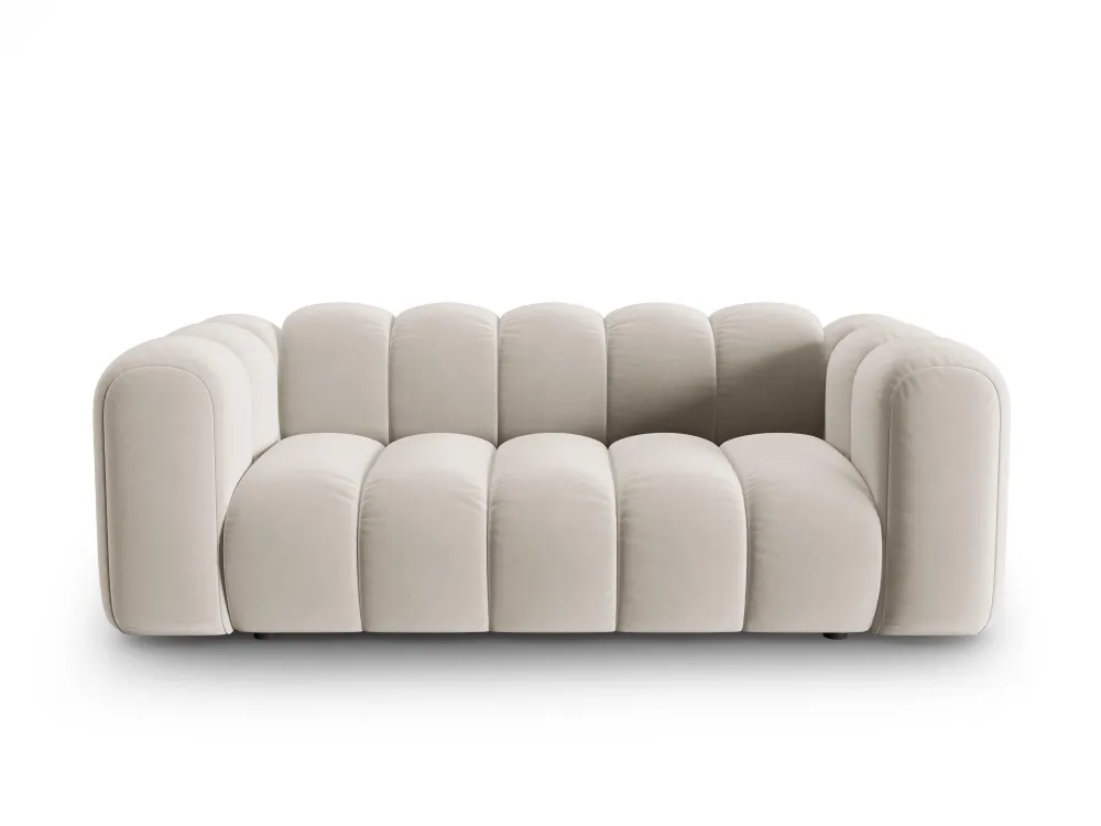Sofa sametová 2-osobová LUPINE béžová