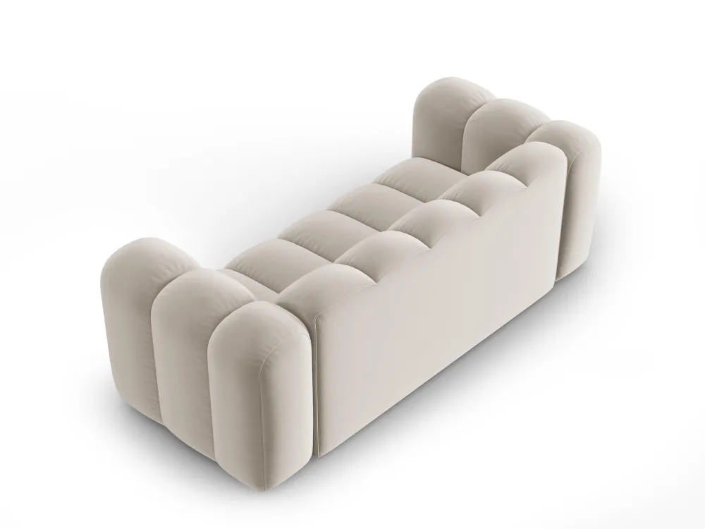 Sofa sametová 2-osobová LUPINE béžová