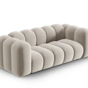 Sofa sametová 2-osobová LUPINE béžová