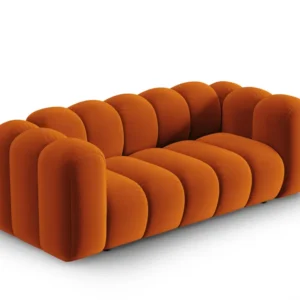 Sofa sametová 2-osobová LUPINE cihlová