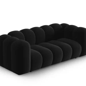 Sofa sametová 2-osobová LUPINE černá