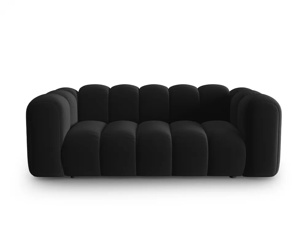 Sofa sametová 2-osobová LUPINE černá
