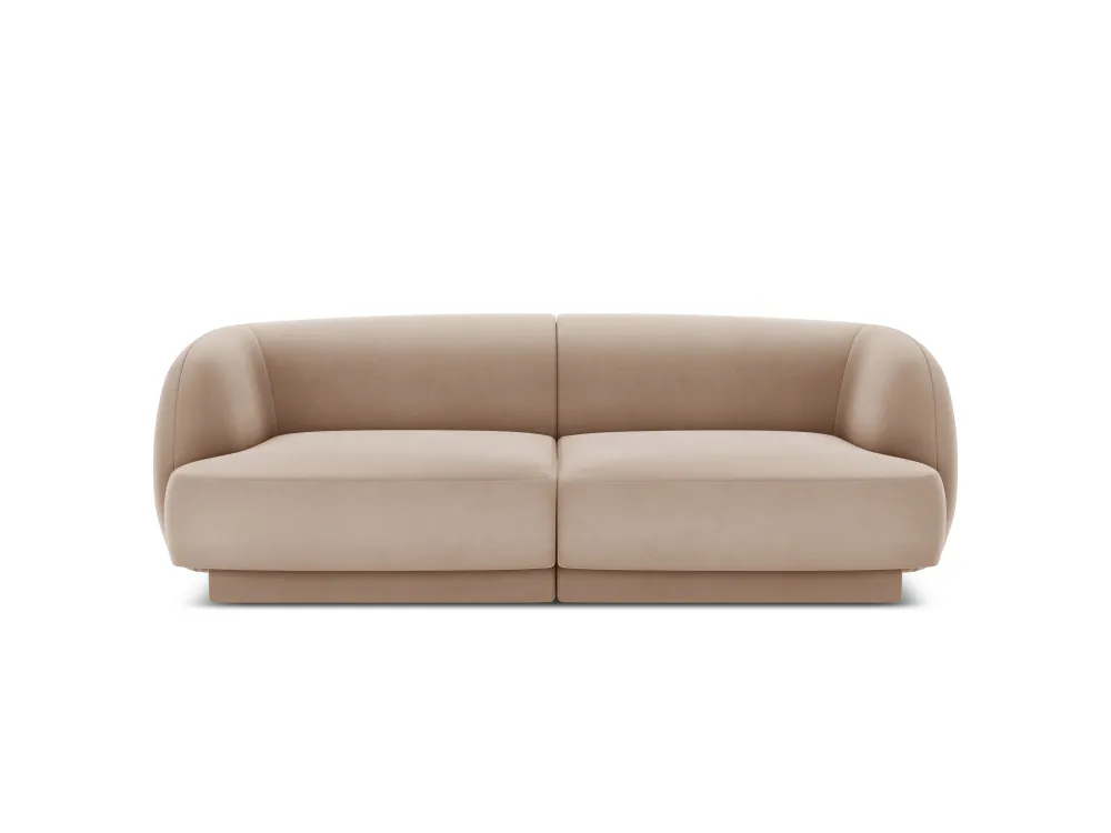 Sofa sametová 2-osobová MILEY cappuccino