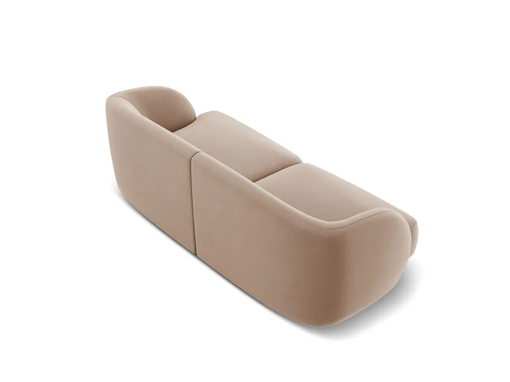 Sofa sametová 2-osobová MILEY cappuccino