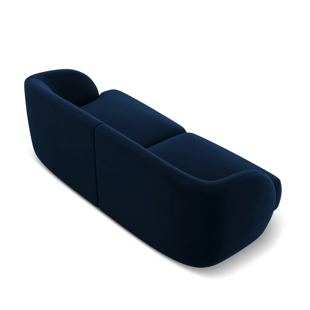 Sofa sametová 2-osobová MILEY královská modrá