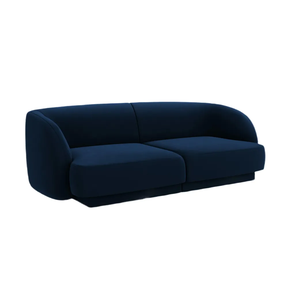Sofa sametová 2-osobová MILEY královská modrá