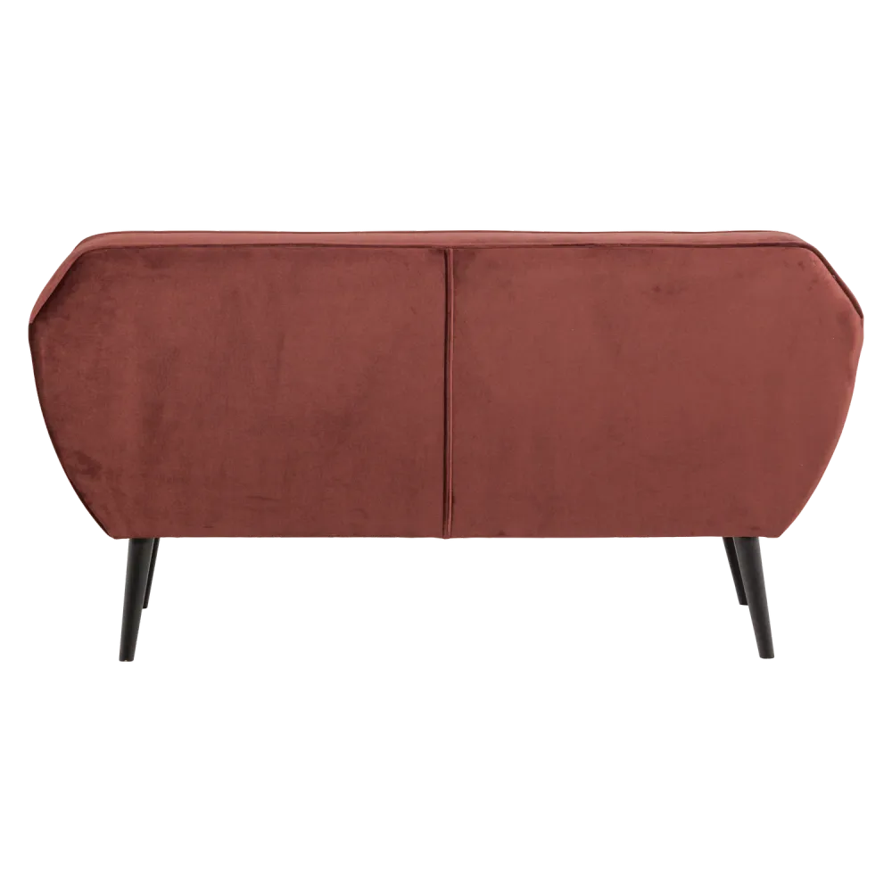Sofa sametová 2-osobová ROCCO burgundová