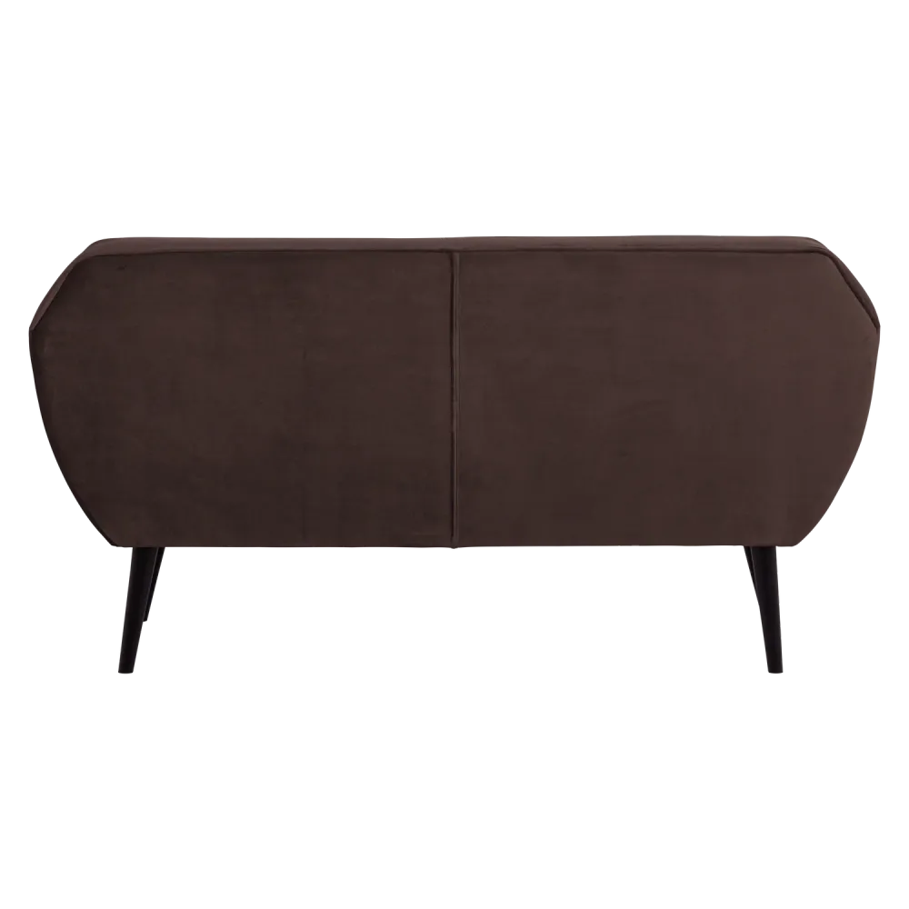 Sofa sametová 2-osobová ROCCO hnědá