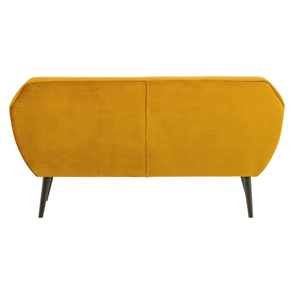 Sofa sametová 2-osobová ROCCO hořčicová