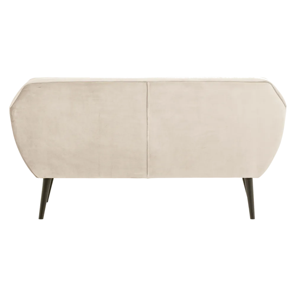 Sofa sametová 2-osobová ROCCO krémová