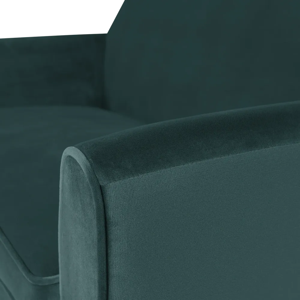 Sofa sametová 2-osobová ROCCO mořská