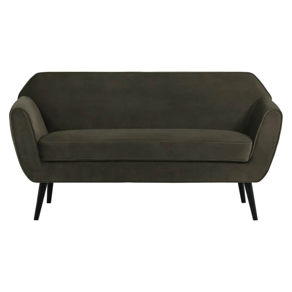 Sofa sametová 2-osobová ROCCO olivová