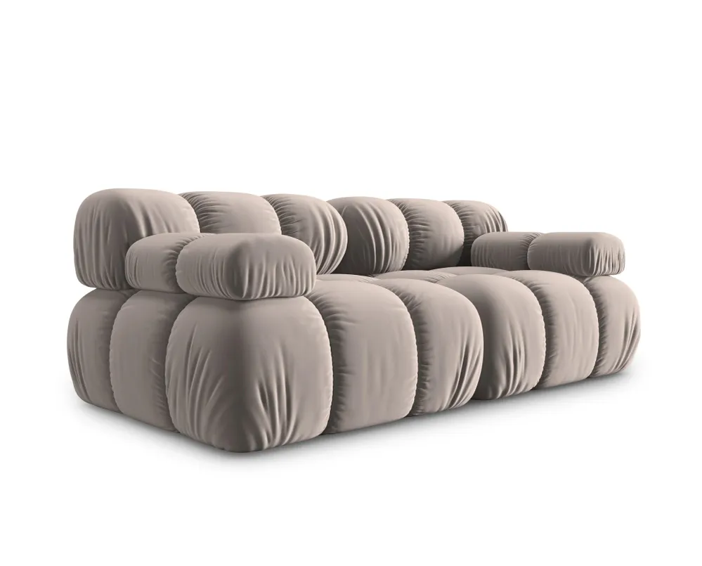 Sofa sametová 2-osobová TROPEA cappuccino