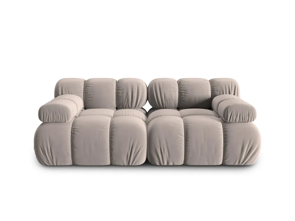 Sofa sametová 2-osobová TROPEA cappuccino