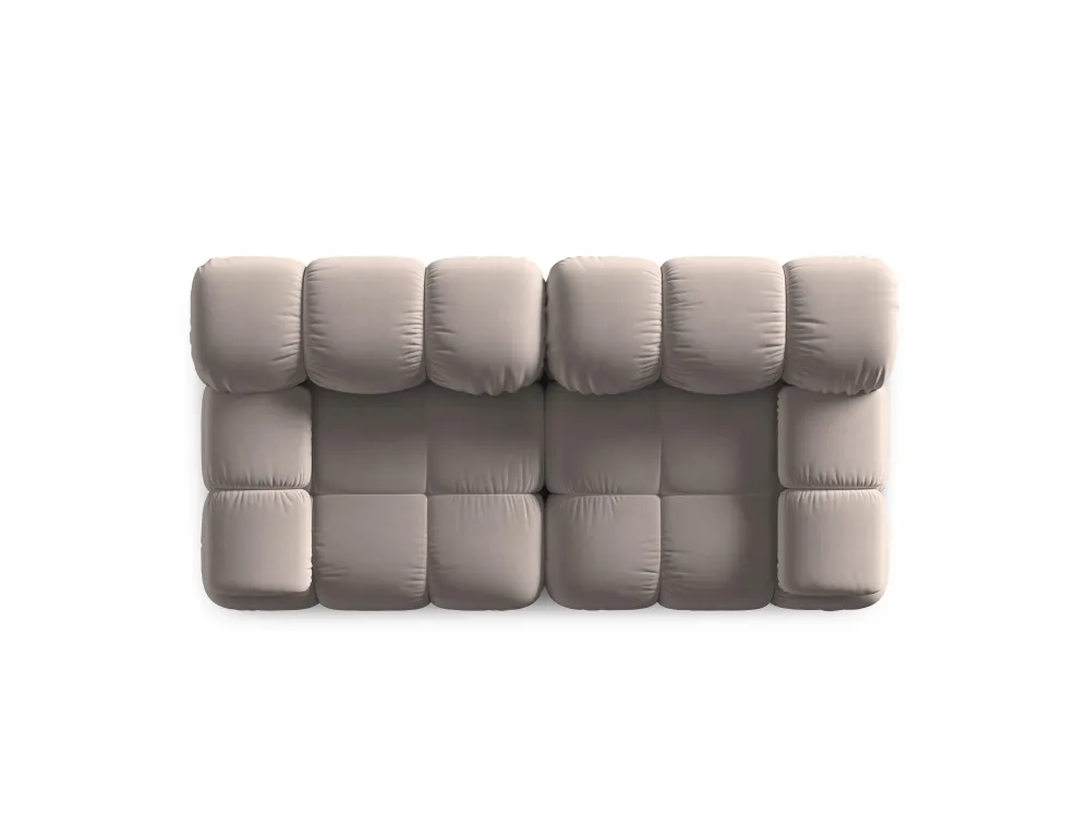 Sofa sametová 2-osobová TROPEA cappuccino