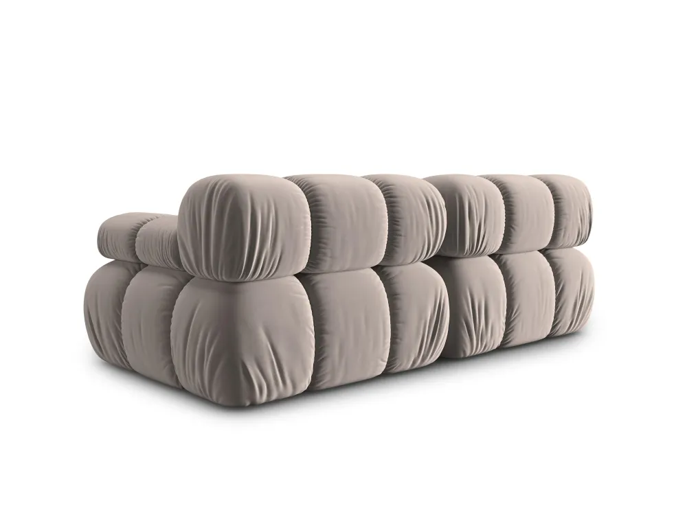 Sofa sametová 2-osobová TROPEA cappuccino