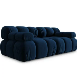 Sofa sametová 2-osobová TROPEA královská modrá