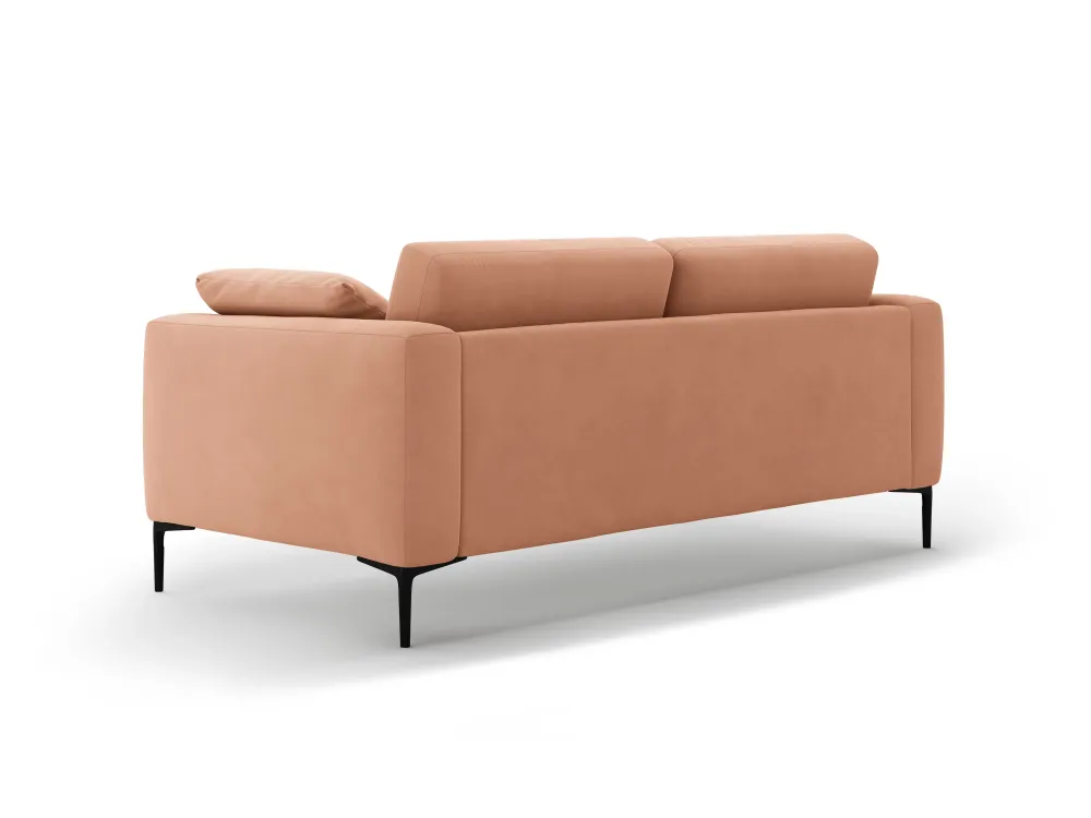 Sofa sametová 3-místná BEMY růžová
