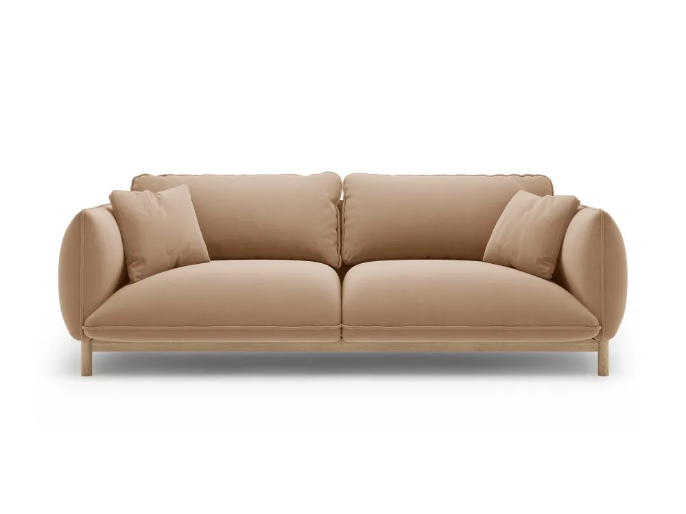 Sofa sametová 3-osobová ADA písková
