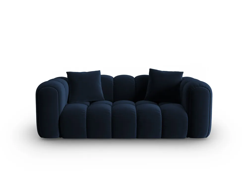 Sofa sametová 3-osobová ASTRO královská modrá