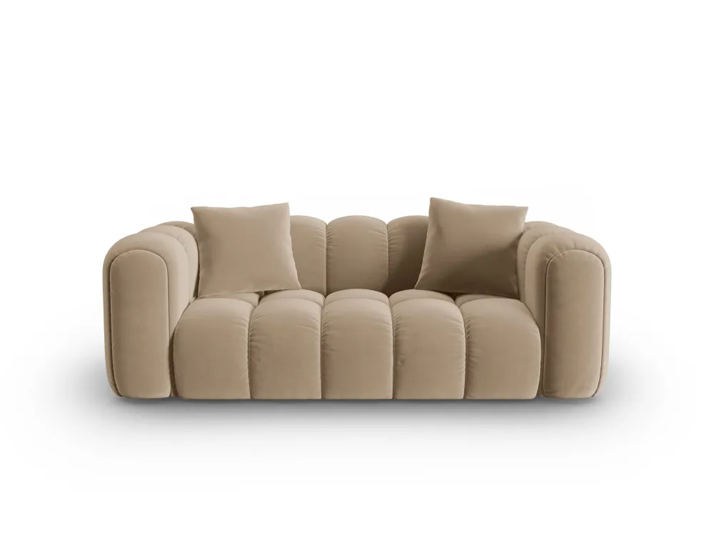 Sofa sametová 3-osobová ASTRO písková