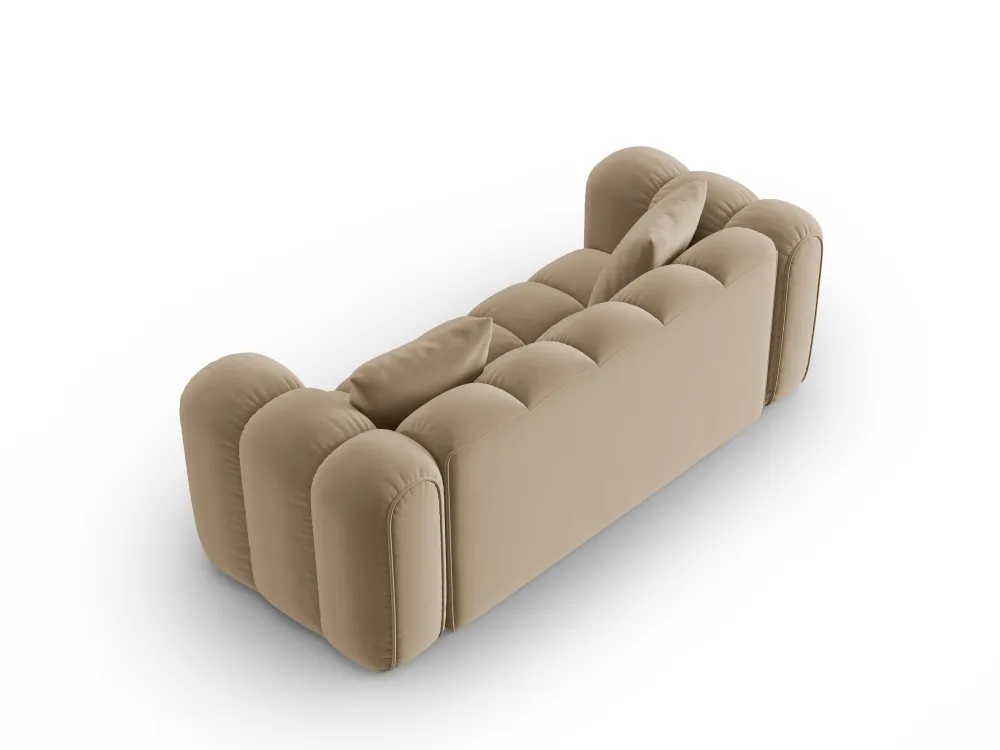 Sofa sametová 3-osobová ASTRO písková