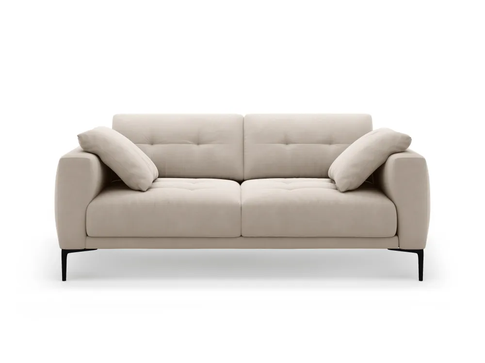 Sofa sametová 3-osobová BEMY béžová