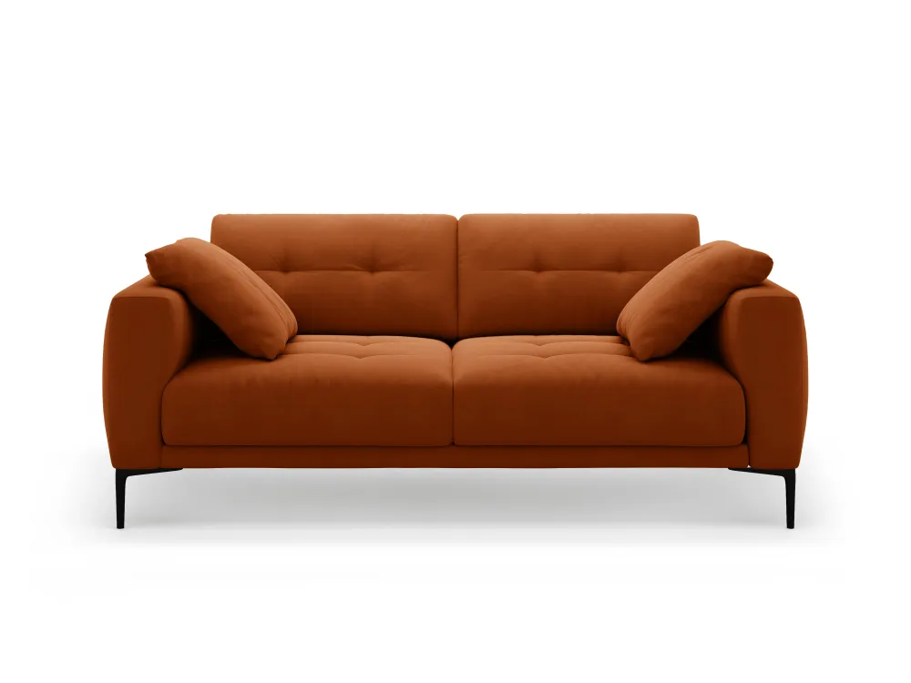 Sofa sametová 3-osobová BEMY terrakota
