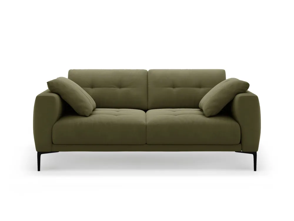 Sofa sametová 3-osobová BEMY zelená