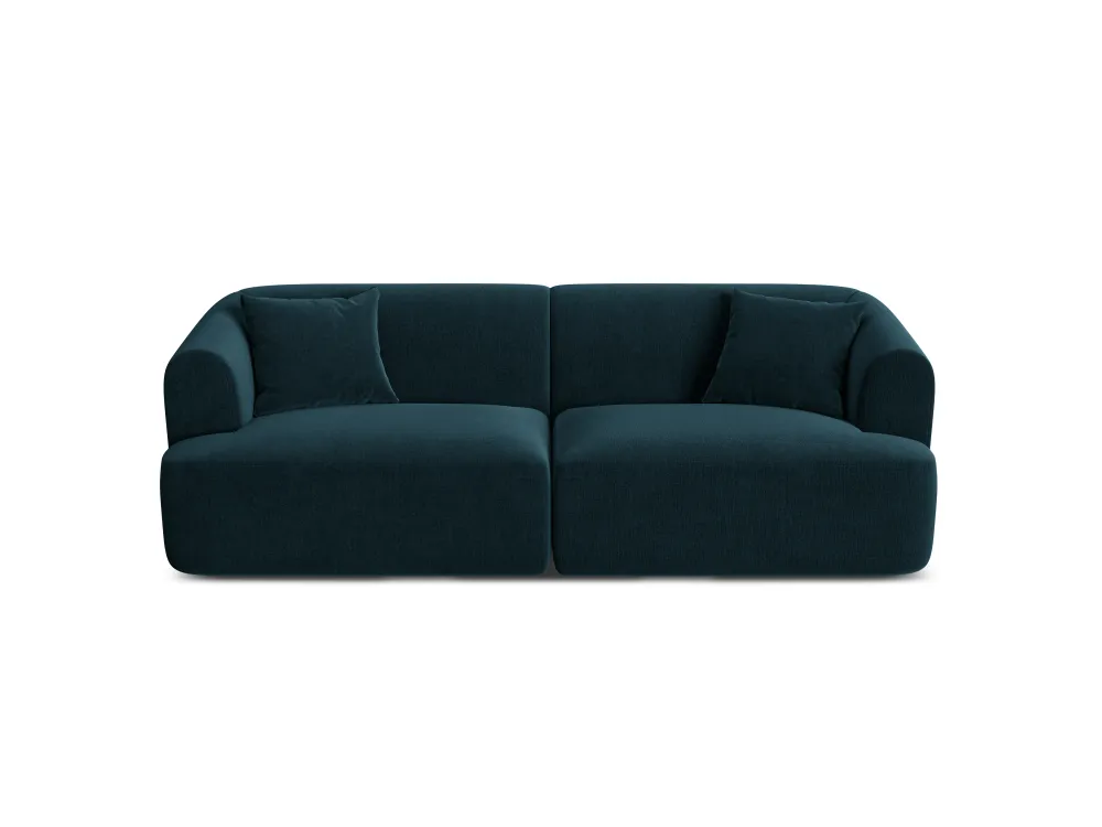 Sofa sametová 3-osobová CAMPI petrol