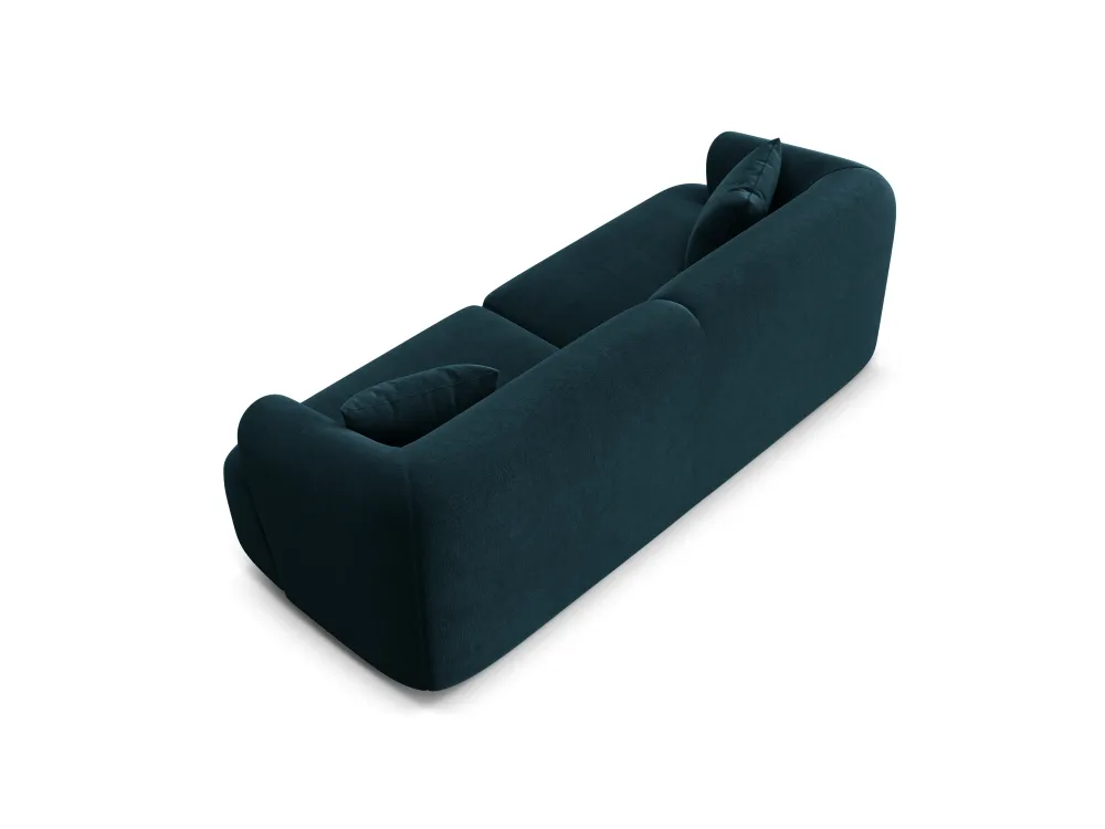 Sofa sametová 3-osobová CAMPI petrol