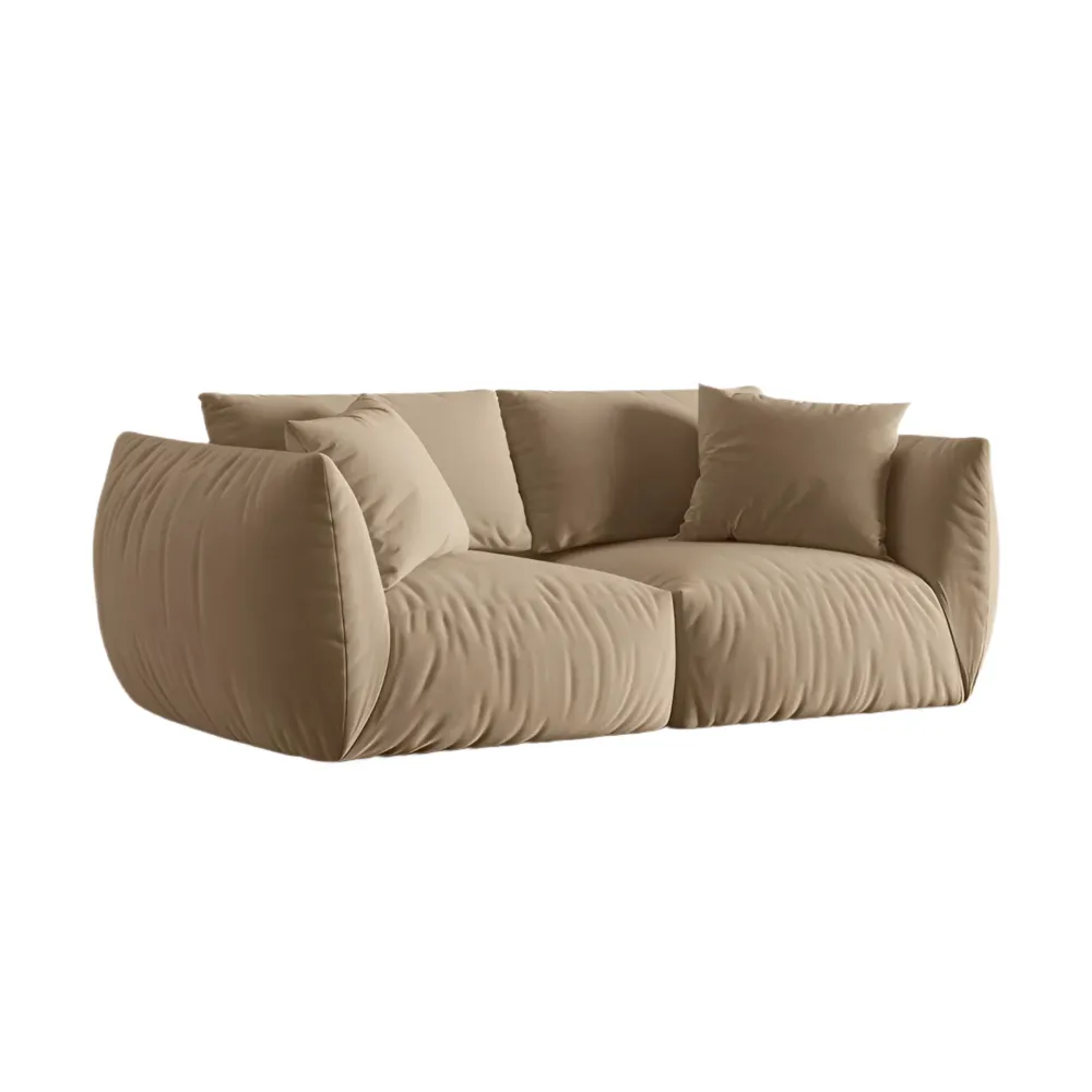 Sofa sametová 3-osobová CHRIS písková