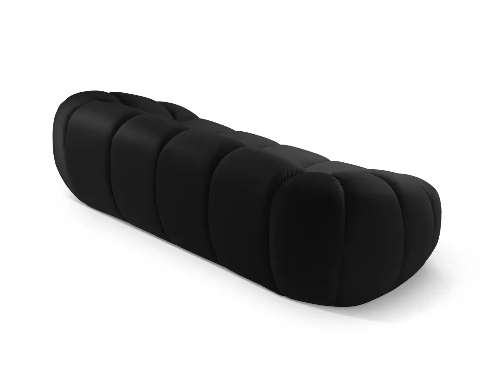 Sofa sametová 3-osobová DIANA černá