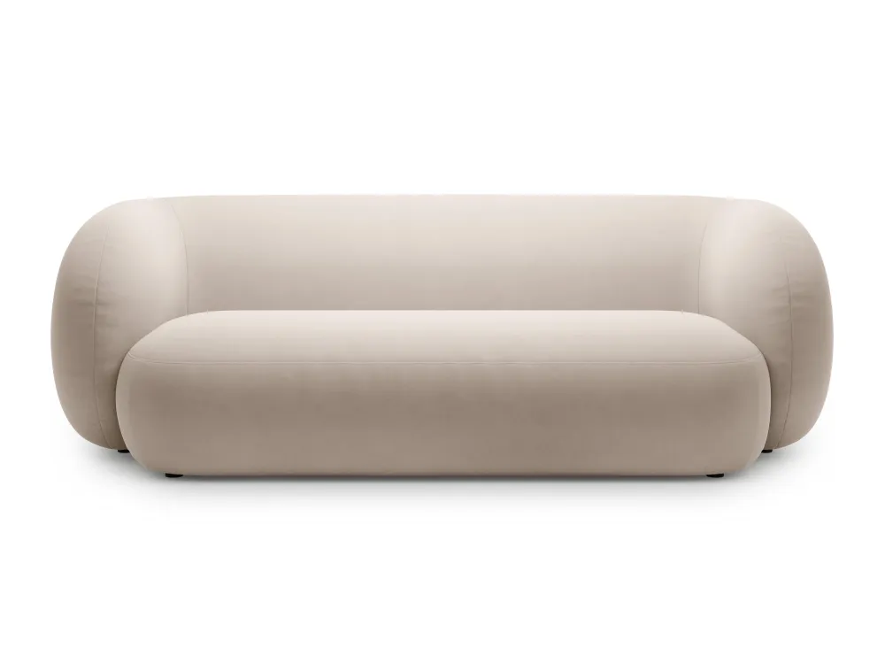 Sofa sametová 3-osobová KATE béžová