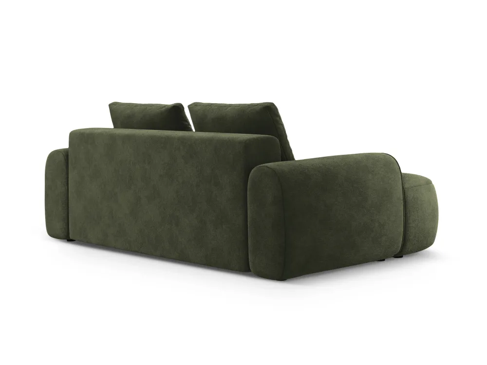 Sofa sametová 3-osobová LINZ zelená