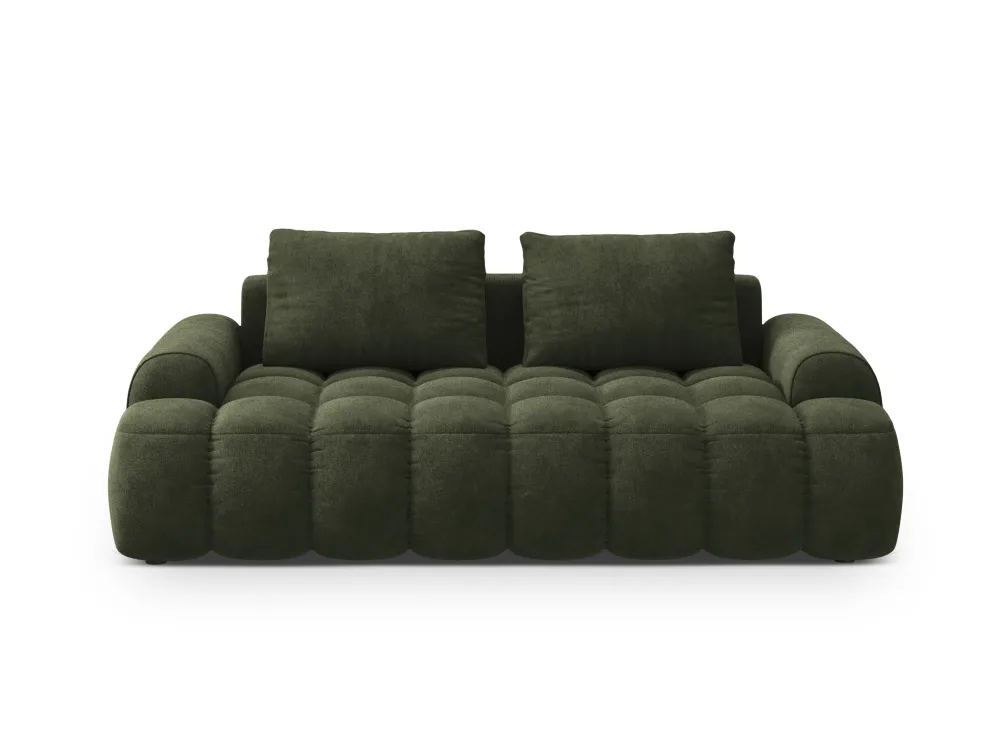 Sofa sametová 3-osobová LINZ zelená