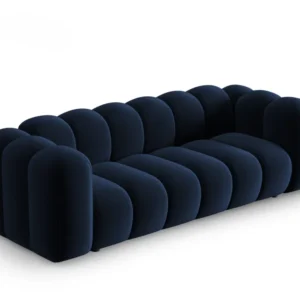 Sofa sametová 3-osobová LUPINE granátová