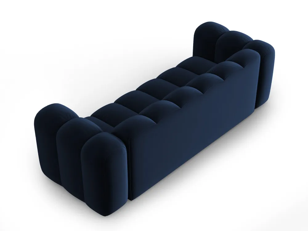 Sofa sametová 3-osobová LUPINE granátová