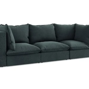 Sofa sametová 3-osobová MANAO mořská