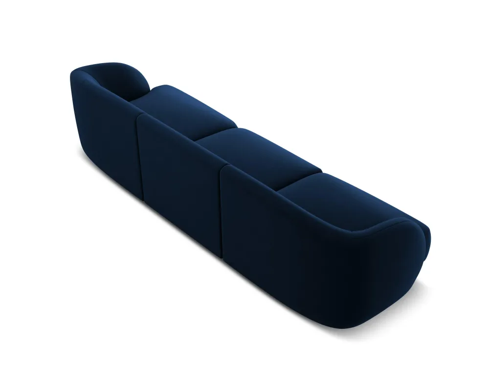 Sofa sametová 3-osobová MILEY královská modrá