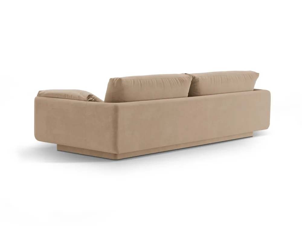Sofa sametová 3-osobová TORINO písková - Poekspozice