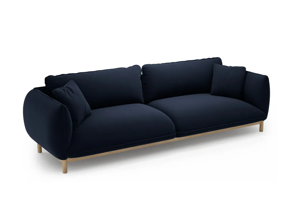 Sofa sametová 4-osobová ADA královská modrá