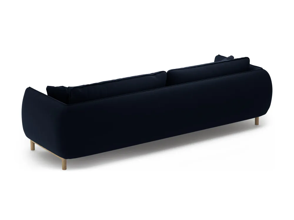 Sofa sametová 4-osobová ADA královská modrá