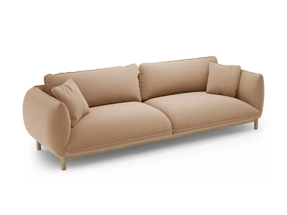 Sofa sametová 4-osobová ADA písková