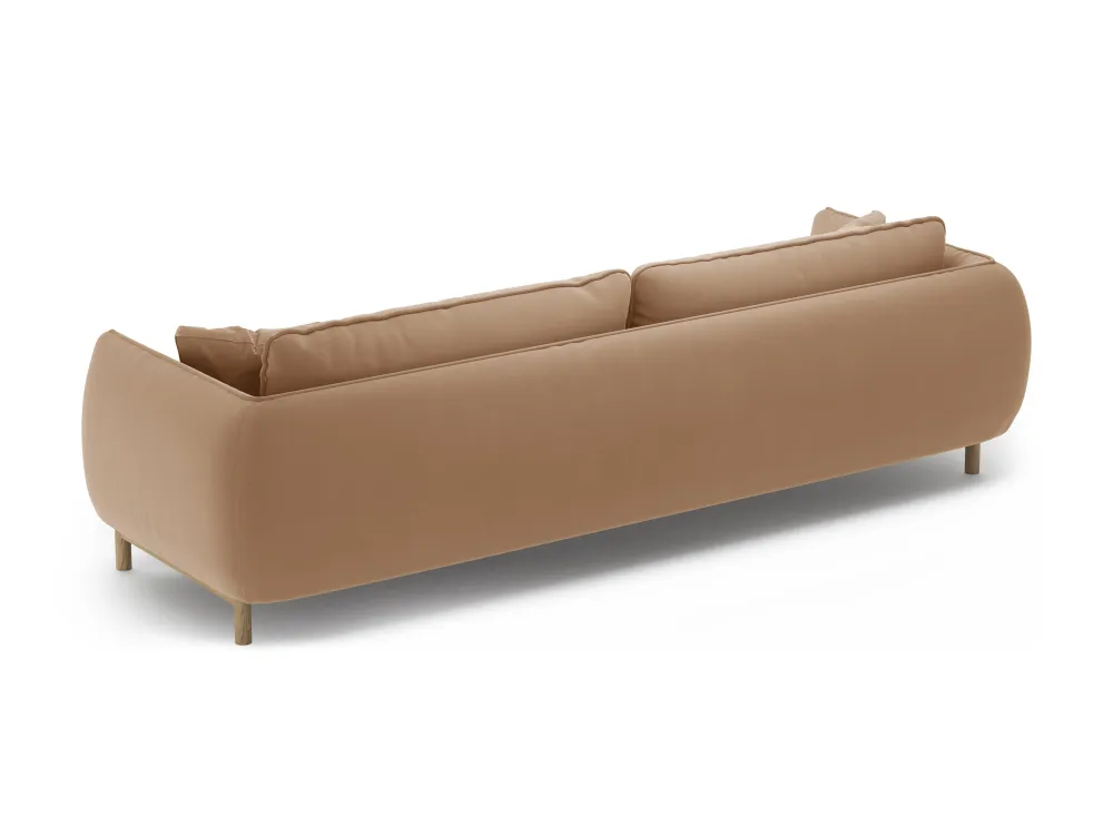 Sofa sametová 4-osobová ADA písková