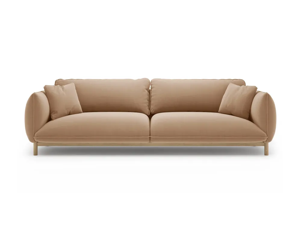 Sofa sametová 4-osobová ADA písková