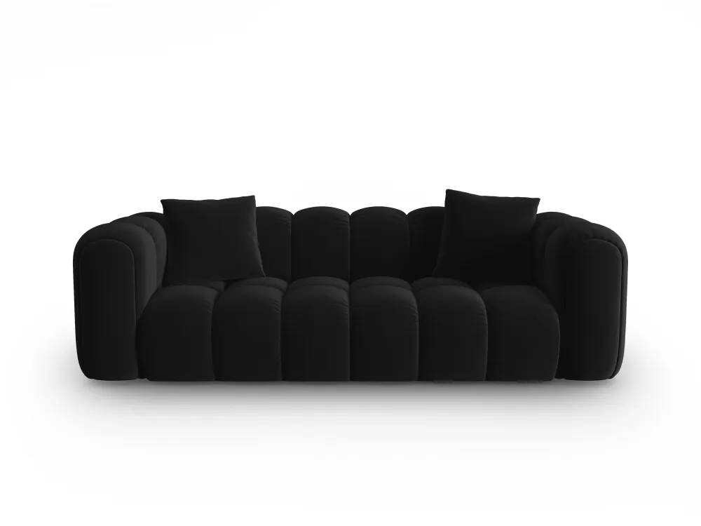 Sofa sametová 4-osobová ASTRO černá