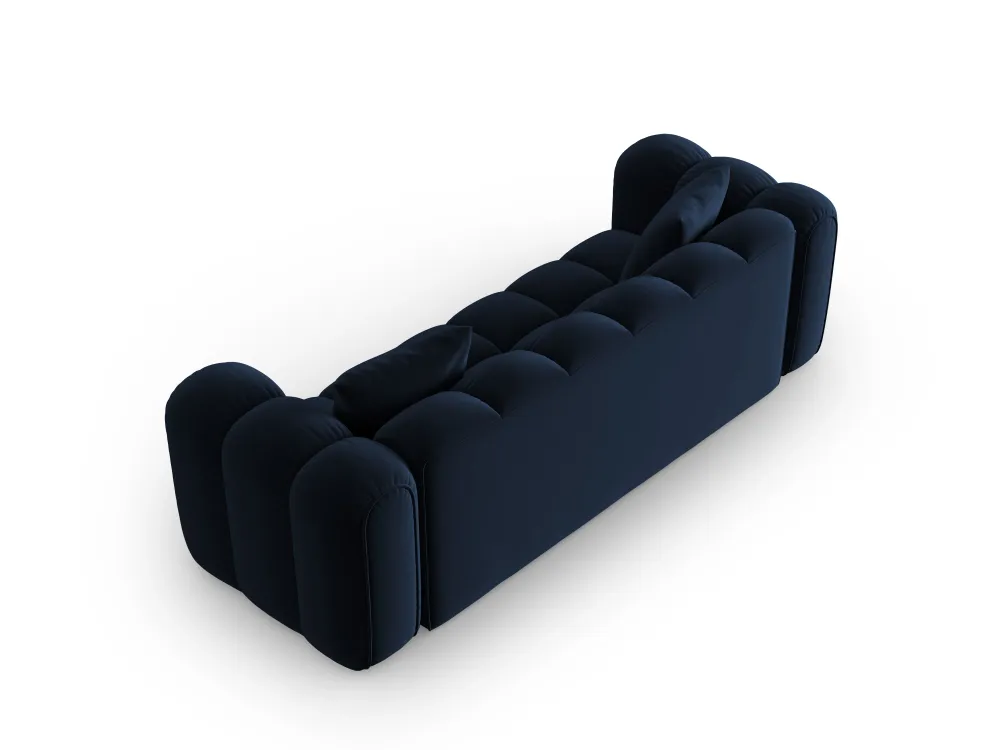Sofa sametová 4-osobová ASTRO královská modř